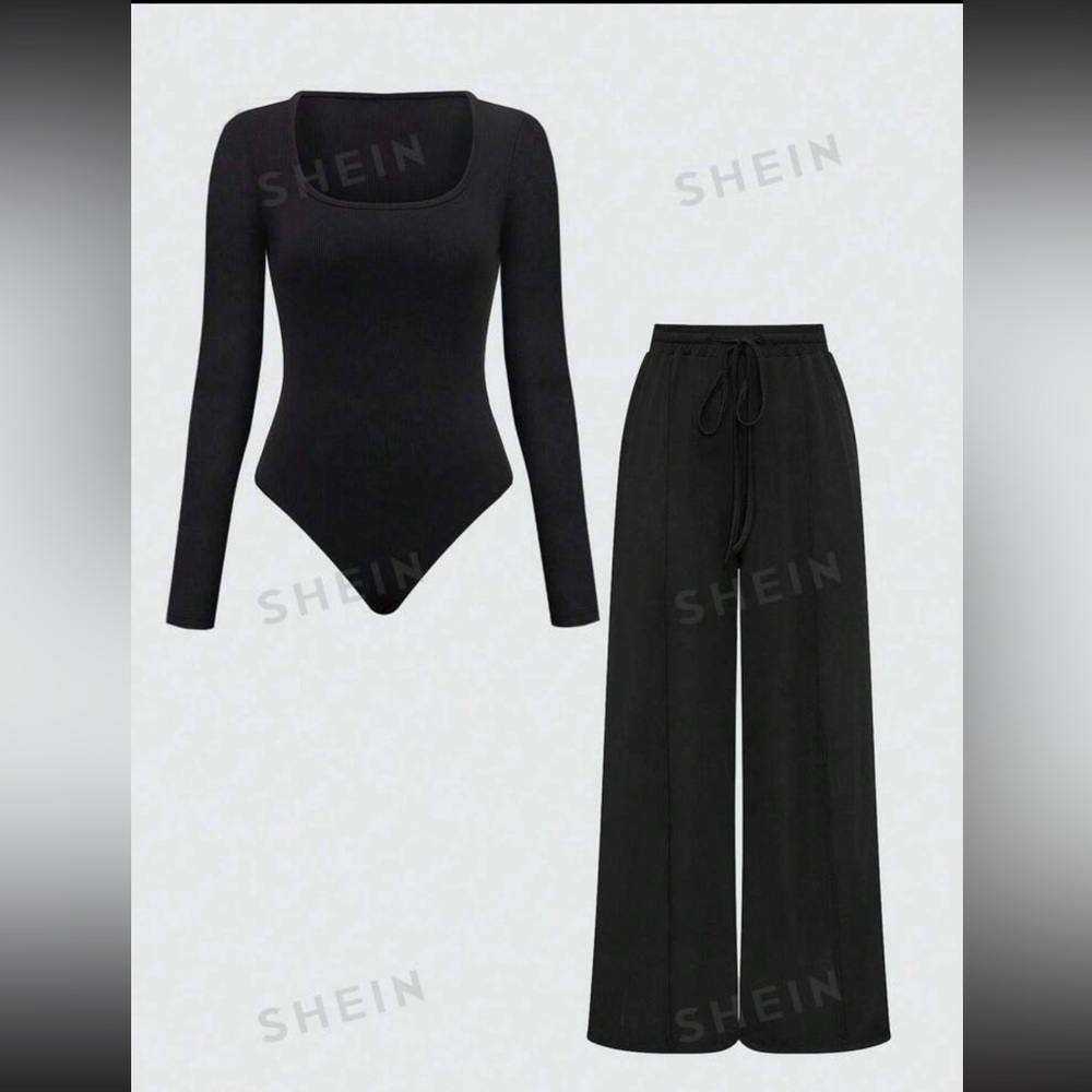 Body and pants set, size S. Black